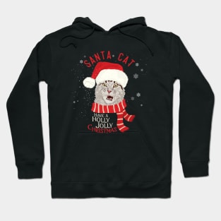 santa cat Hoodie